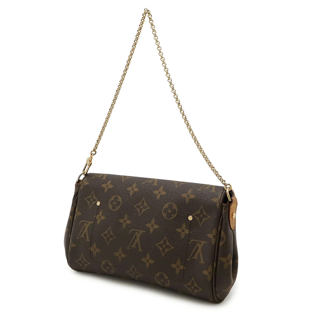 Louis Vuitton Favorite Bag Pouch Clutch Monogram Strap Accessory Shoulder Brown